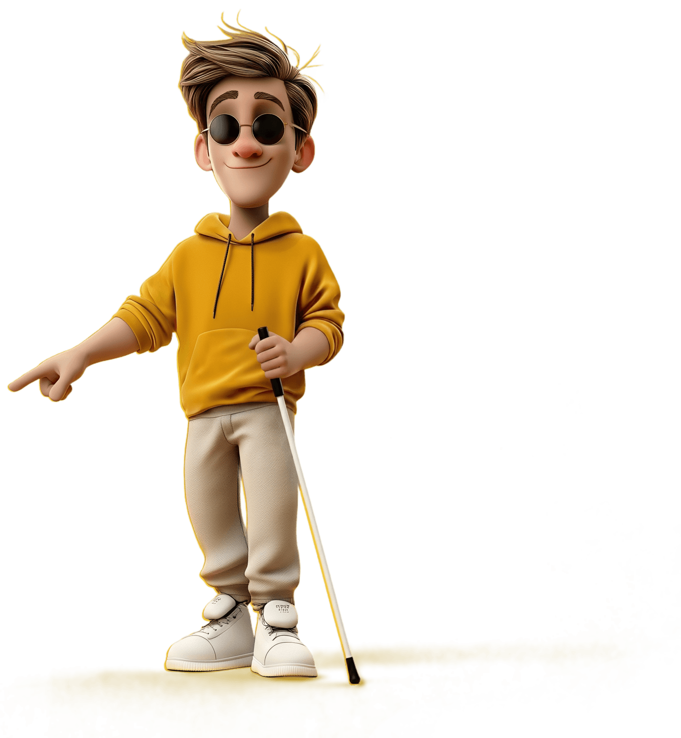 Bob, a blind person using assistive technology to browse the web