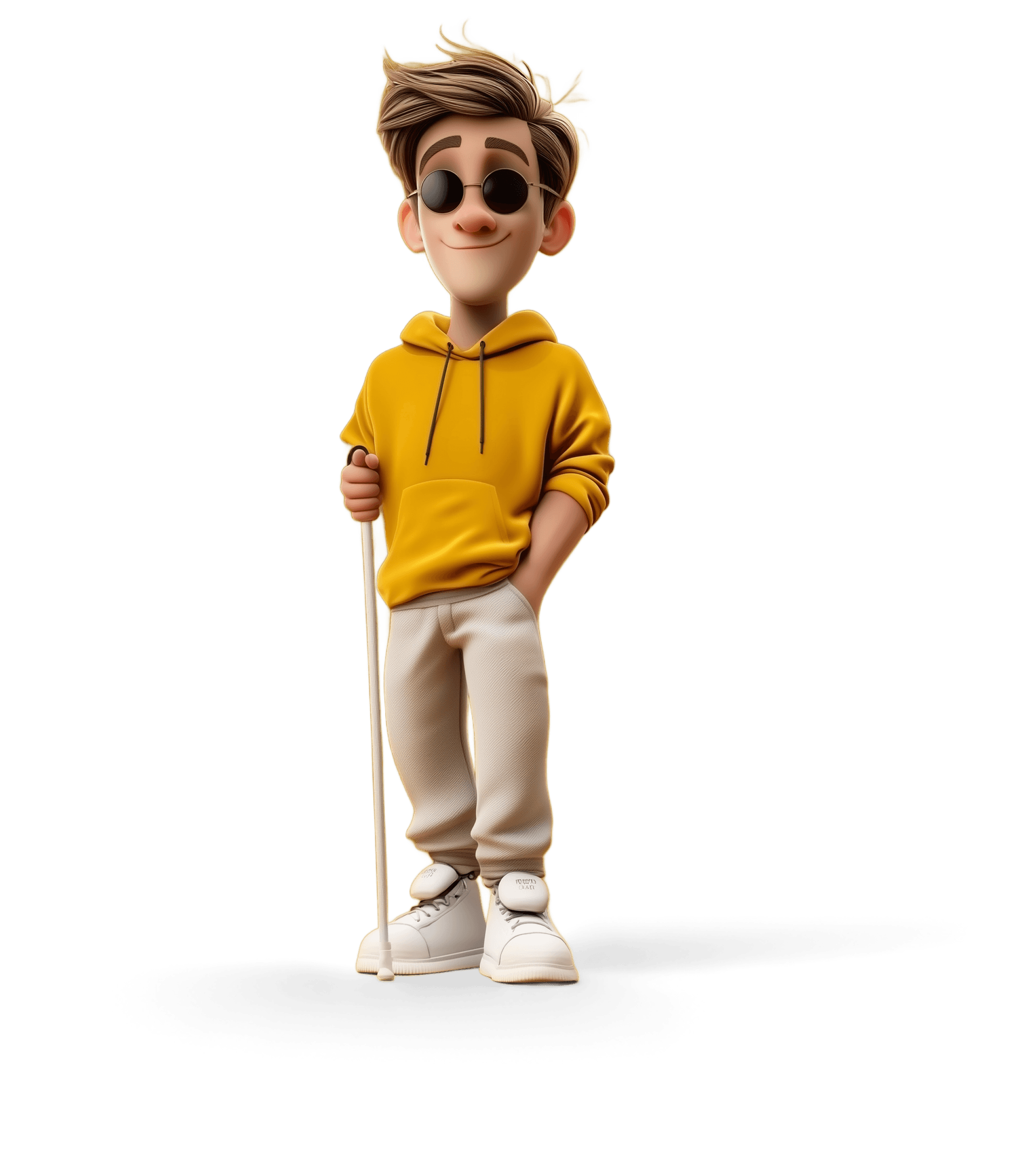 Bob, a blind person using assistive technology to browse the web