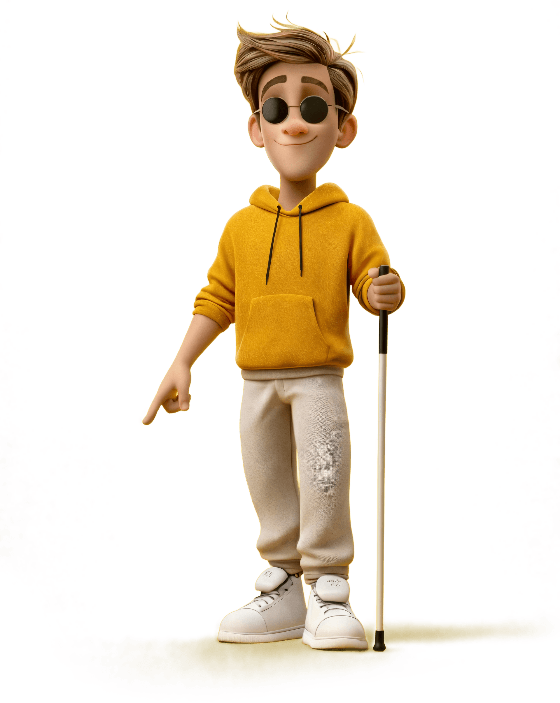 Bob, a blind person using assistive technology to browse the web